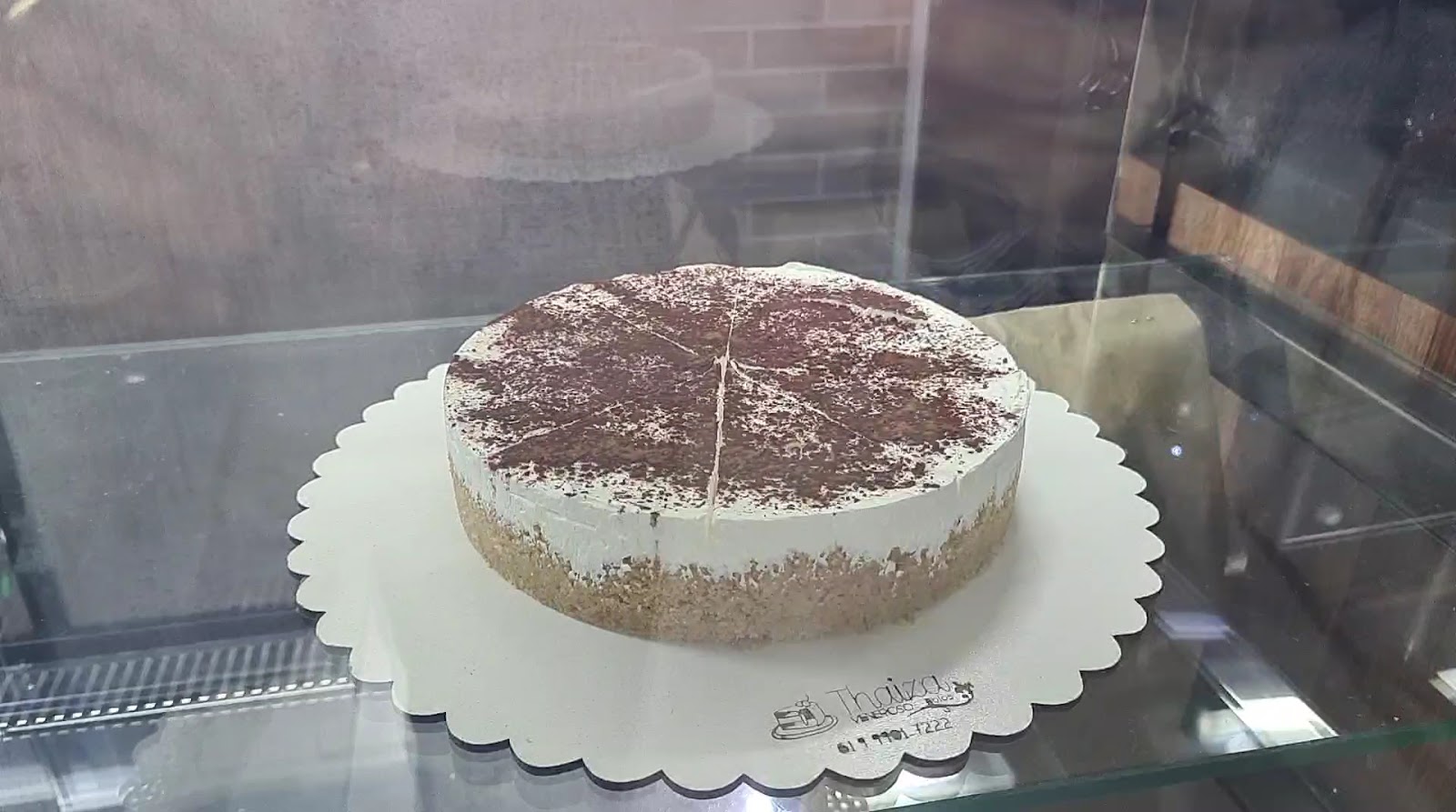 Bolo com raspas de chocolate
